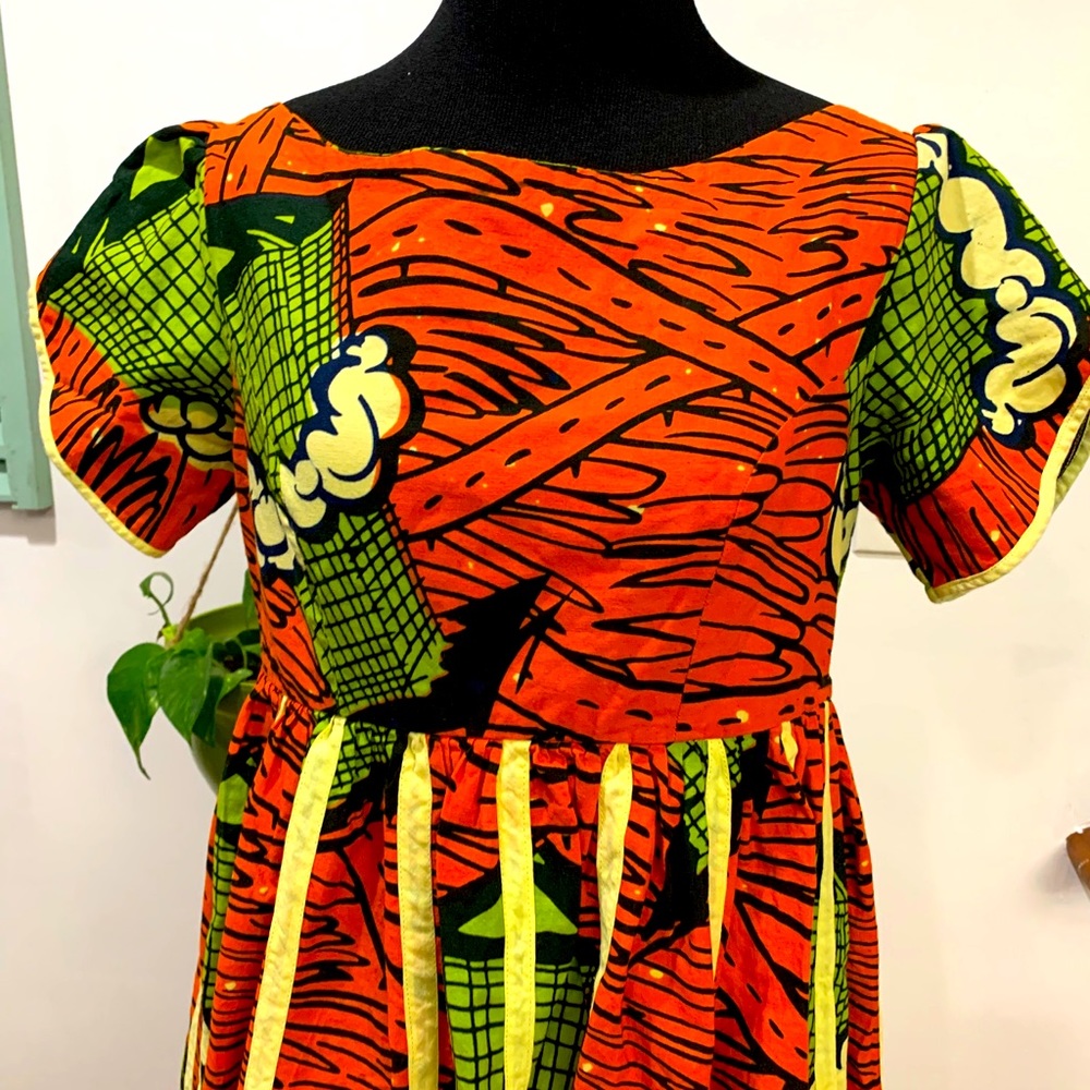 Vintage Inspired African Print Dress